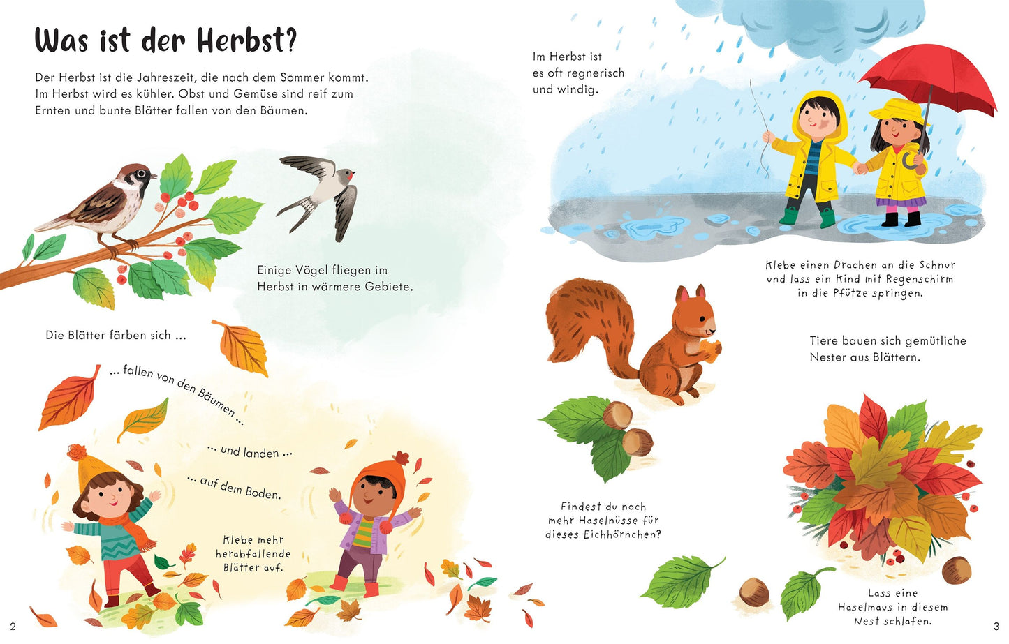 Usborne mein erstes Stickerbuch Bunter Herbst