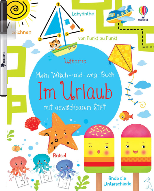 Usborne mein wisch und weg Buch Im Urlaub
