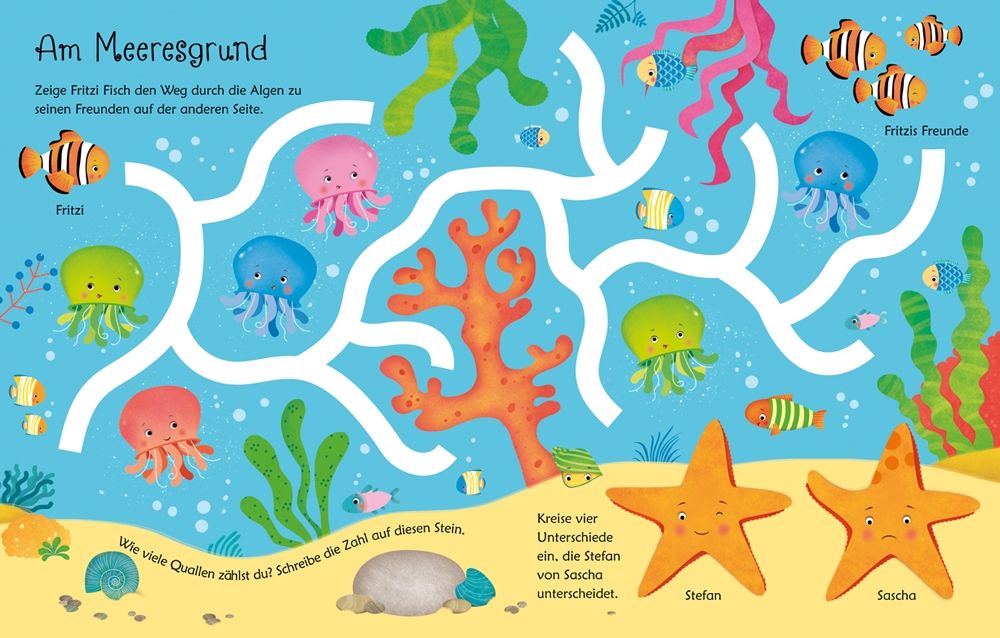 Usborne mein wisch und weg Buch Im Urlaub