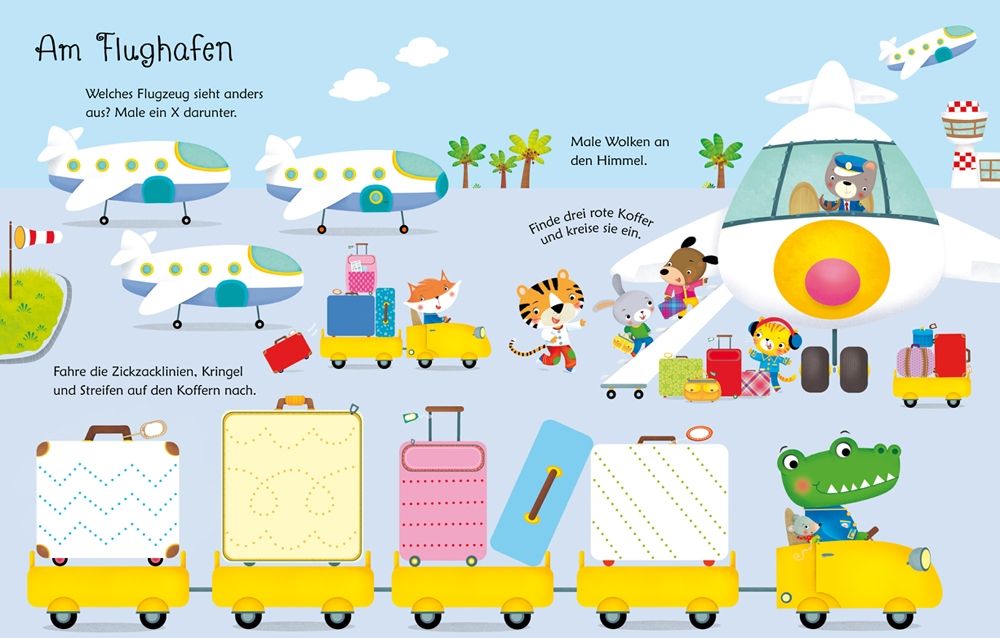 Usborne mein wisch und weg Buch Im Urlaub