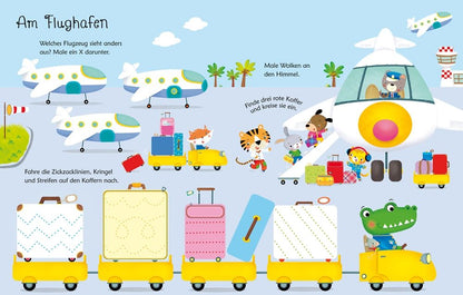 Usborne mein wisch und weg Buch Im Urlaub