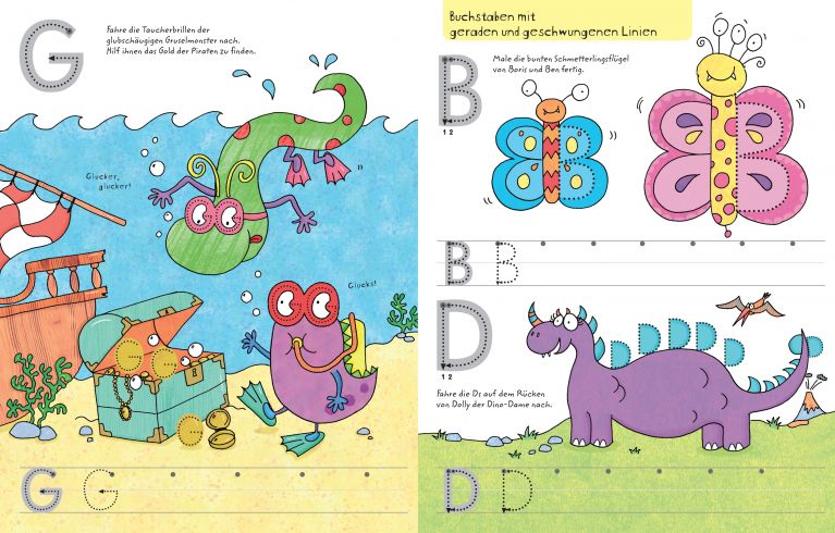 Usborne Mein wisch und weg Buch - Großbuchstaben