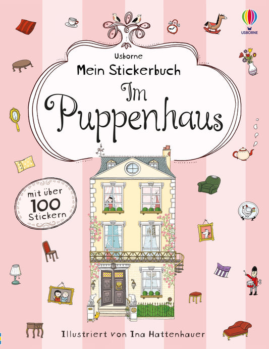Usborne - Mein Stickerbuch im Puppenhaus 7+