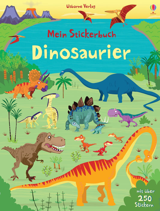 Usborne Mein Stickerbuch: Dinosaurier 5+