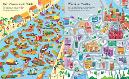 Usborne Der große Labyrinthe-Spaß: Rund um die Welt
