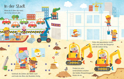 Usborne mein wisch und weg Buch Auf der Baustelle