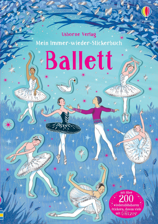 Usborne Mein immer wieder Stickerbuch: Ballett 3+