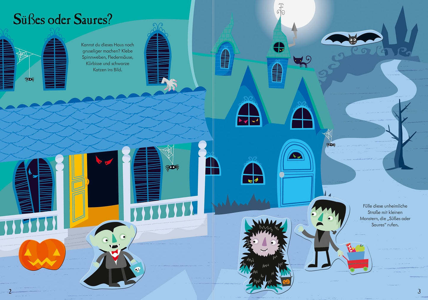 Usborne Verlag Mein immer-wieder-Stickerbuch Halloween