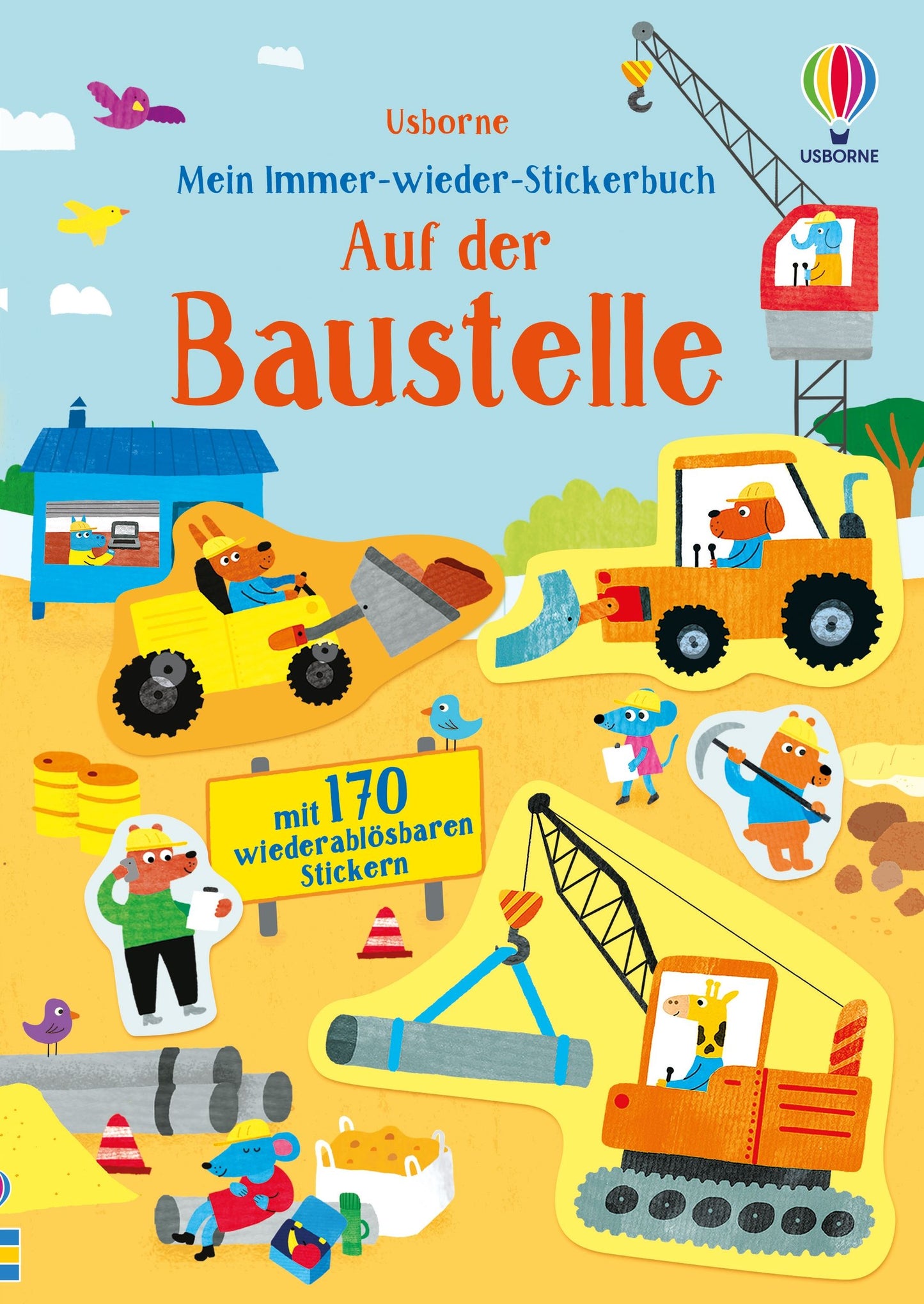 Usborne auf der Baustelle immer wieder Stickerbuch