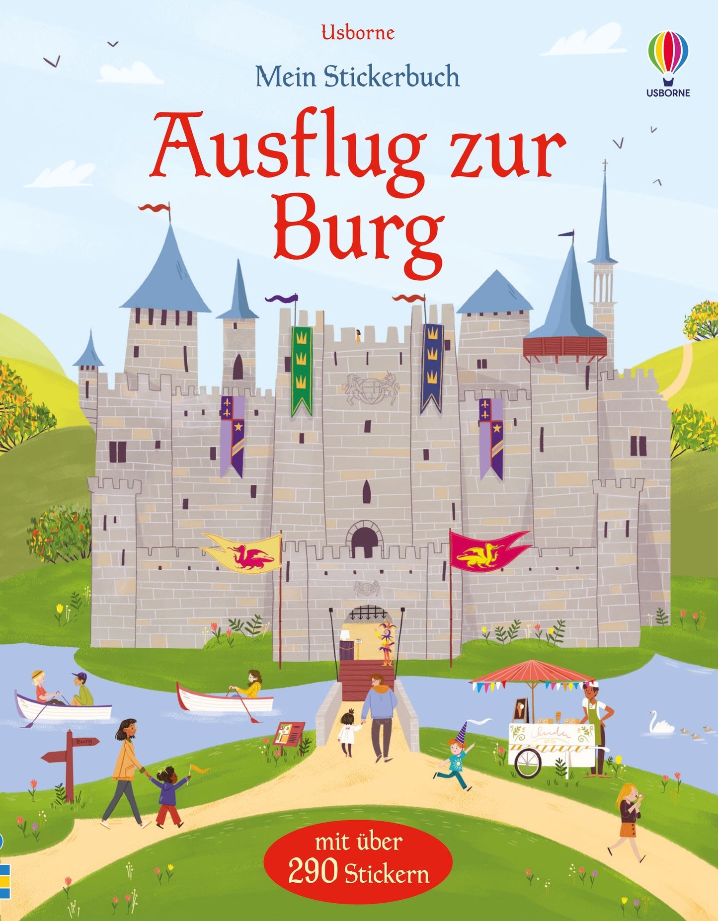 Usborne - Mein Stickerbuch Ausflug zur Burg 5+