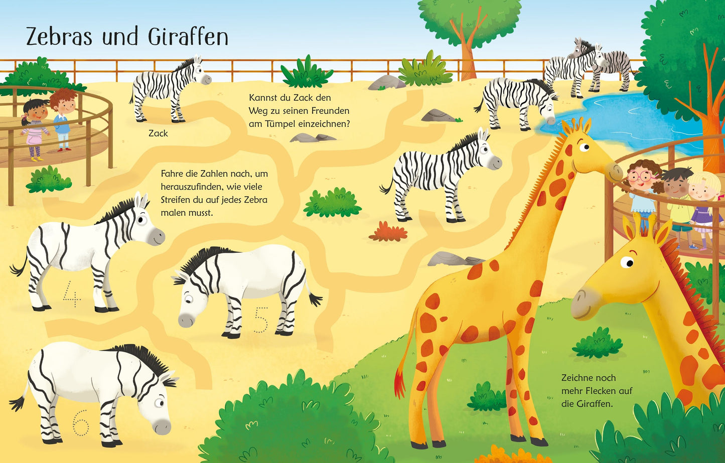 Usborne Mein wisch und weg Buch Im Zoo