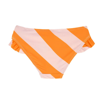 Lässig BIKINIHOSE KINDER - STREIFEN, ROSA ORANGE