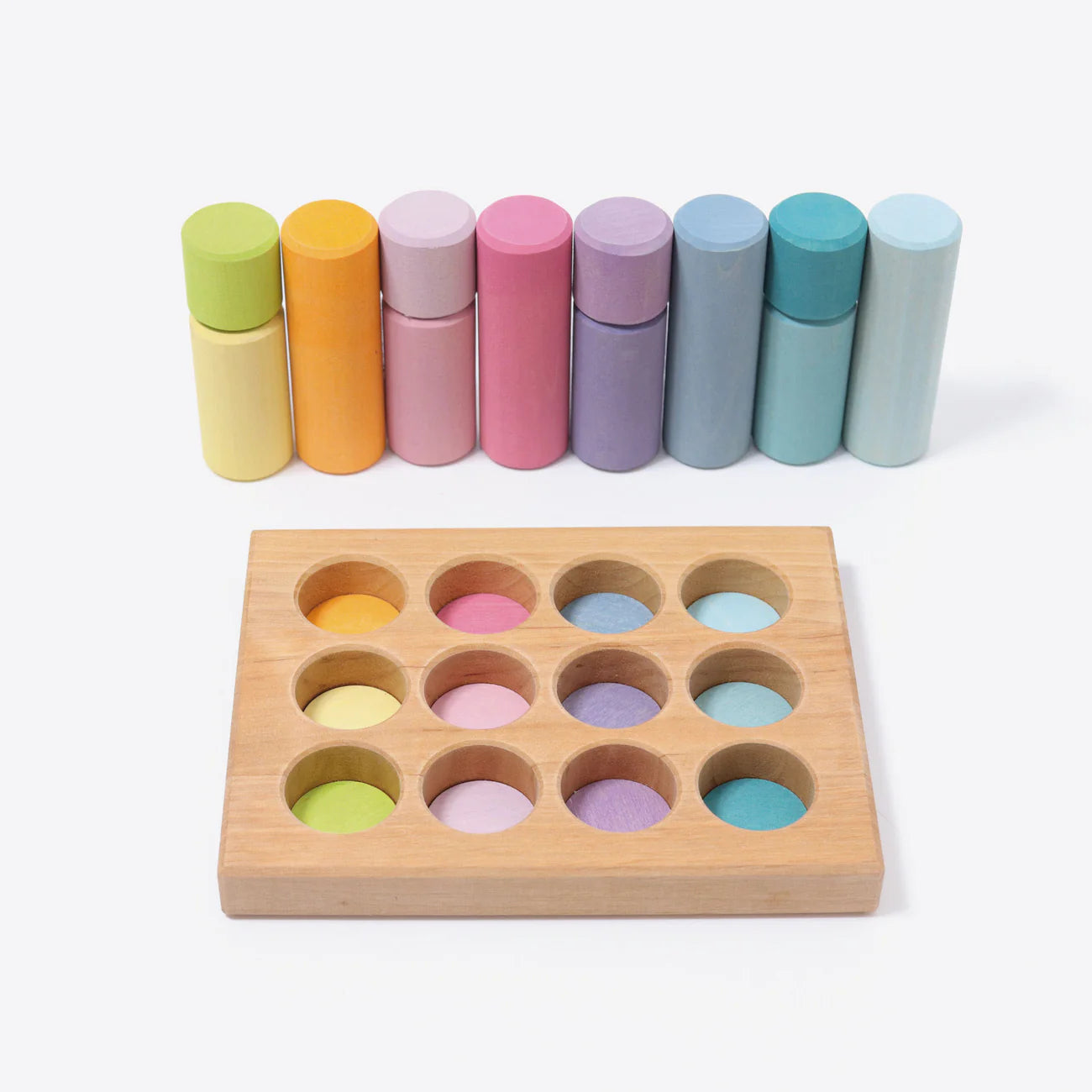 Grimms Steckspiel kleine Walzen Pastell