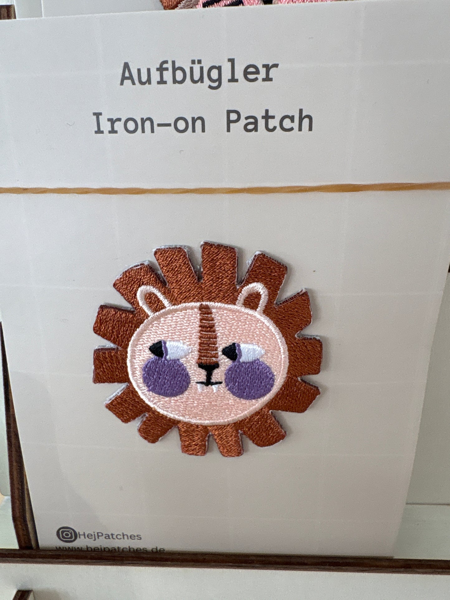 HejPatches Aufbügler Löwe