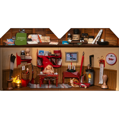 Arsedition Advent im Wichtelhaus - ein Adventskalender mit 24 Klappen