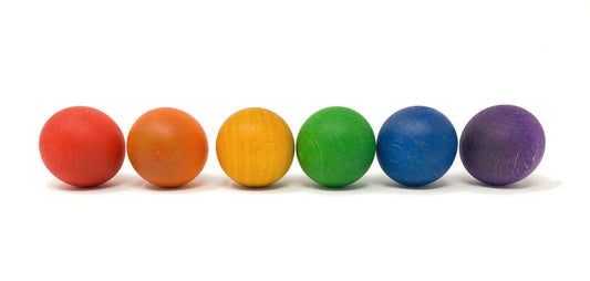 Grapat 6 bunte Holzkugeln