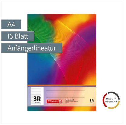 Schulheft A4 3R 16 Blatt