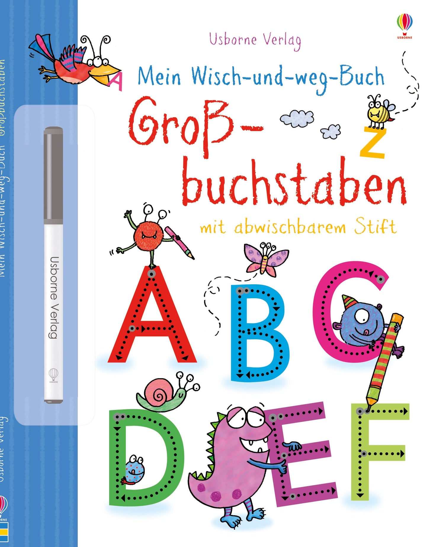 Usborne Wisch- und Weg Bücher Koffer - Die Welt der Buchstaben