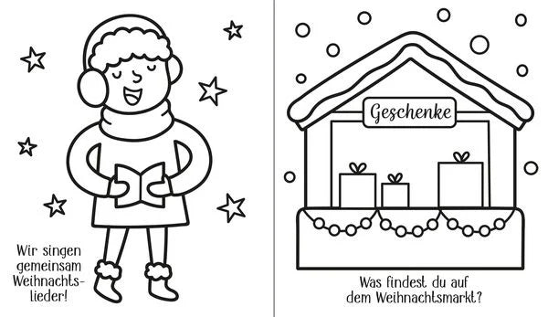 Weihnachtszeit Ausmalbuch