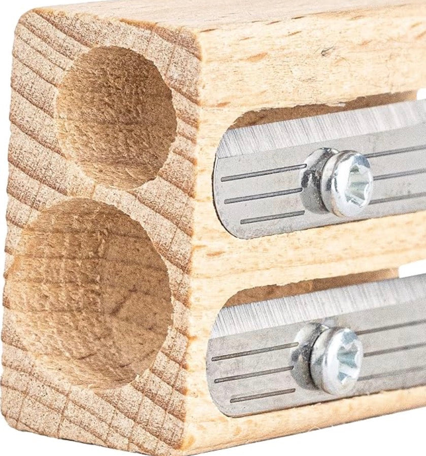 Lyra Einfachspitzer Holz mit Zwei Anspitzern