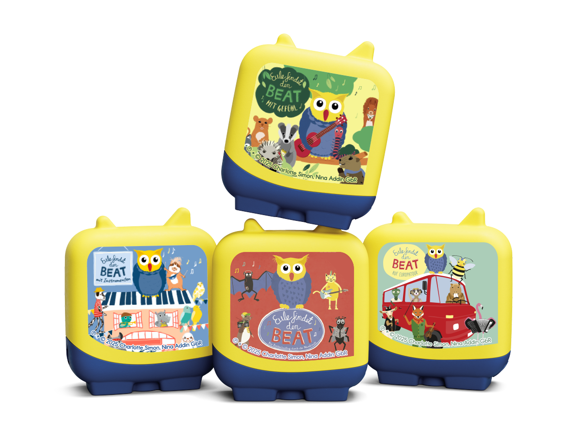 Tonies Eule findet den Beat Set Pocket Tonies