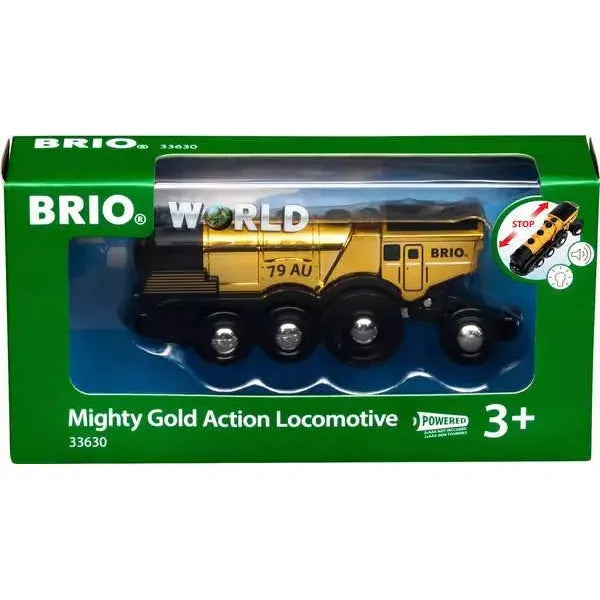 BRIO Goldene Batterielok mit Licht und Sound