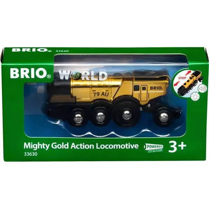 BRIO Goldene Batterielok mit Licht und Sound