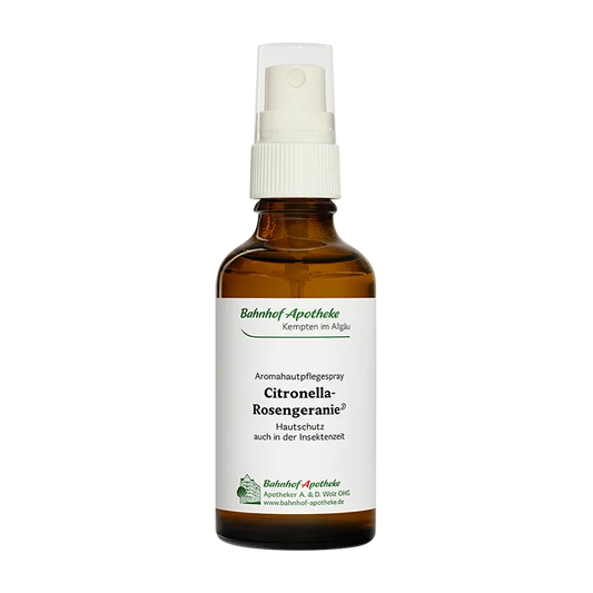 Bahnhof-Apotheke Citronella-Rosengeranie, Hautspray Schüttel-Emulsion