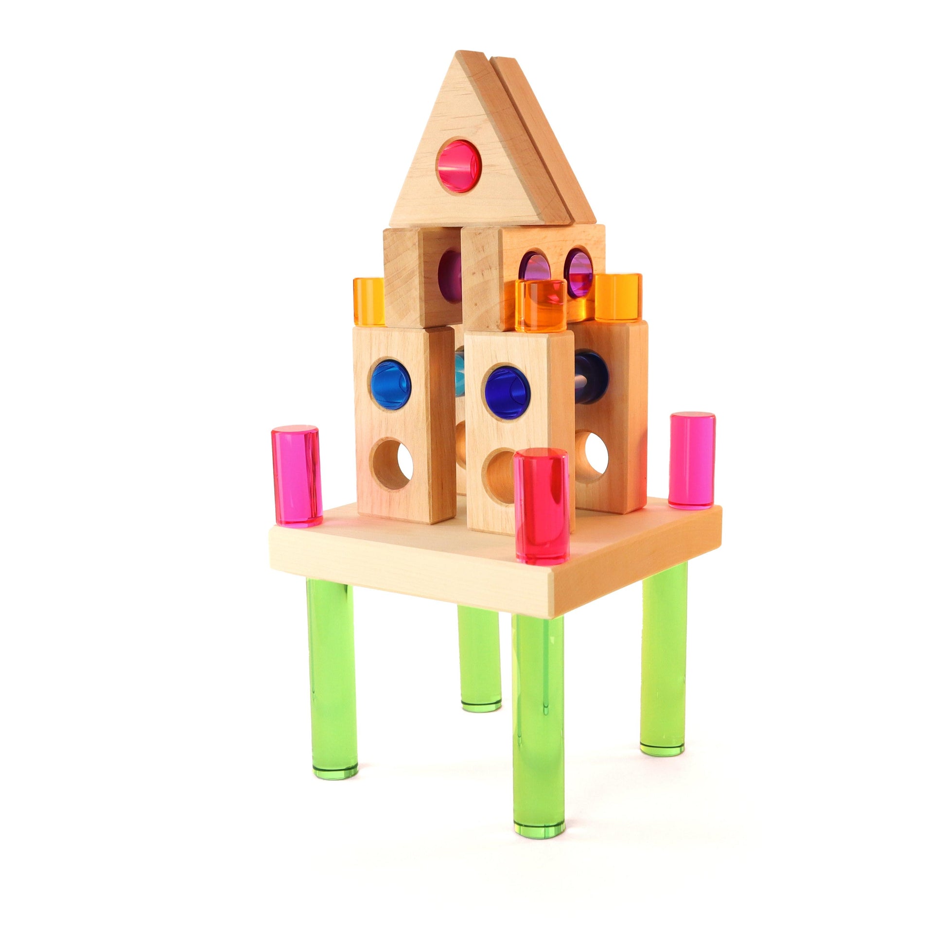 Bauspiel Guckloch Klötze 20 Teile