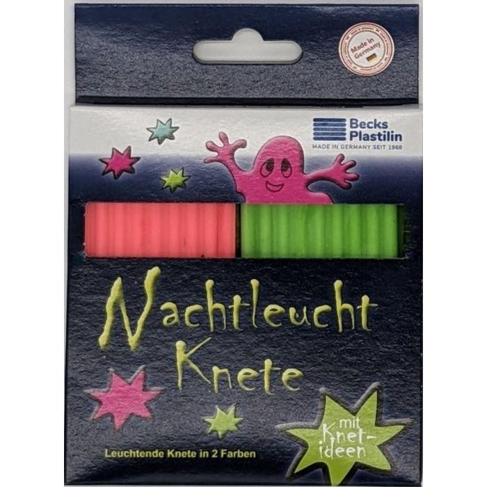 Becks Plastilin Nachtleucht Knete 2 Farben