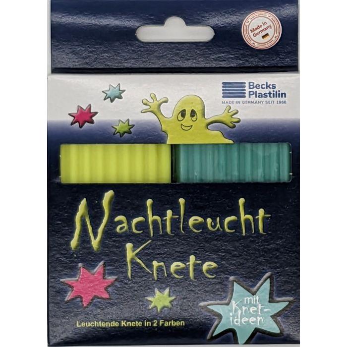 Becks Plastilin Nachtleucht Knete 2 Farben
