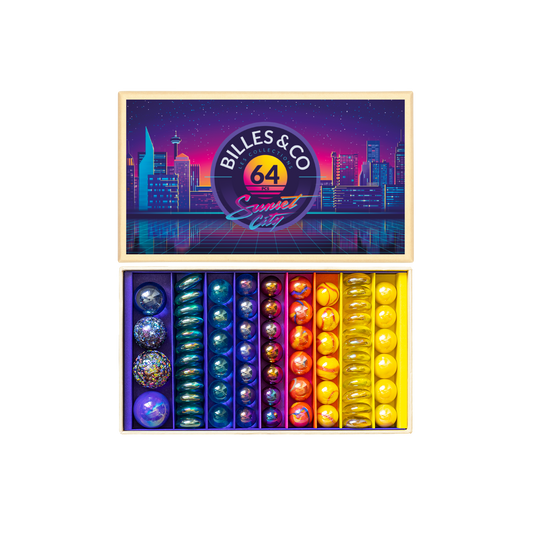 Billes & Co Sunset City Murmeln 64 Teile