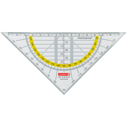 Brunnen Geodreieck klar 16 cm