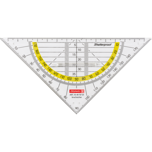 Brunnen Geodreieck klar 16 cm