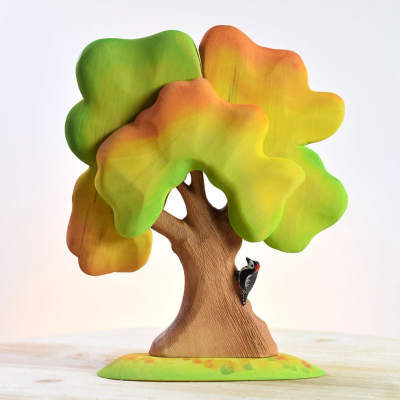 Bumbu Toys Eichenherbst Baum mit Specht