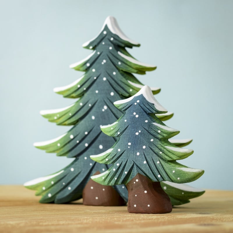 Bumbu Toys Schneebedeckter Tannenbaum Set