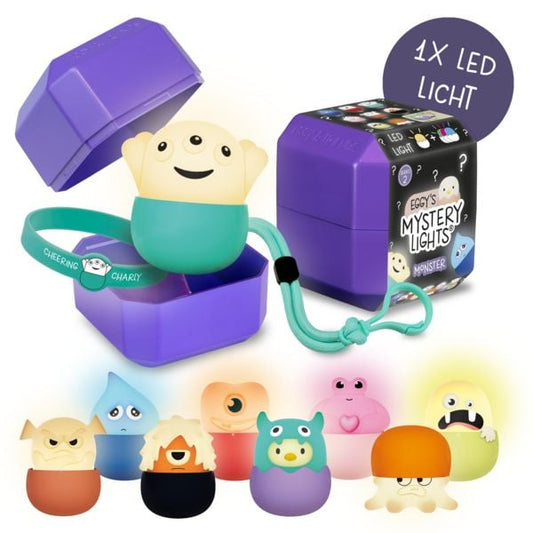 Eggys Mystery Lights Serie 2 Monster Akku Nachtlicht Blindbox mit Anhänger