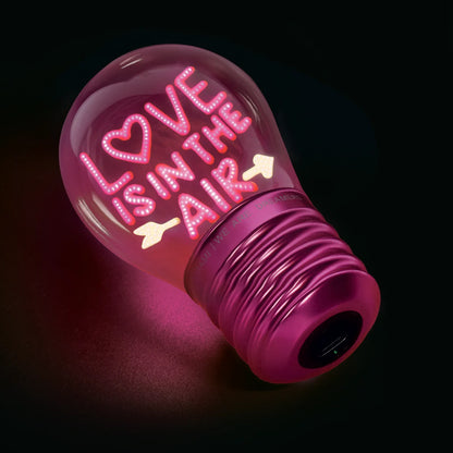 Legami Deko-Tischlampe in Glühbirnenform - Love Is in the Air - Bulb Fiction