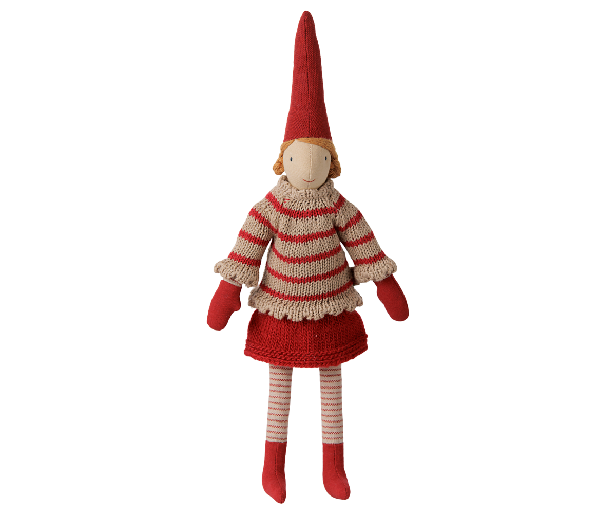 Maileg Pixy, Size 2 – Girl – Striped knitted sweater