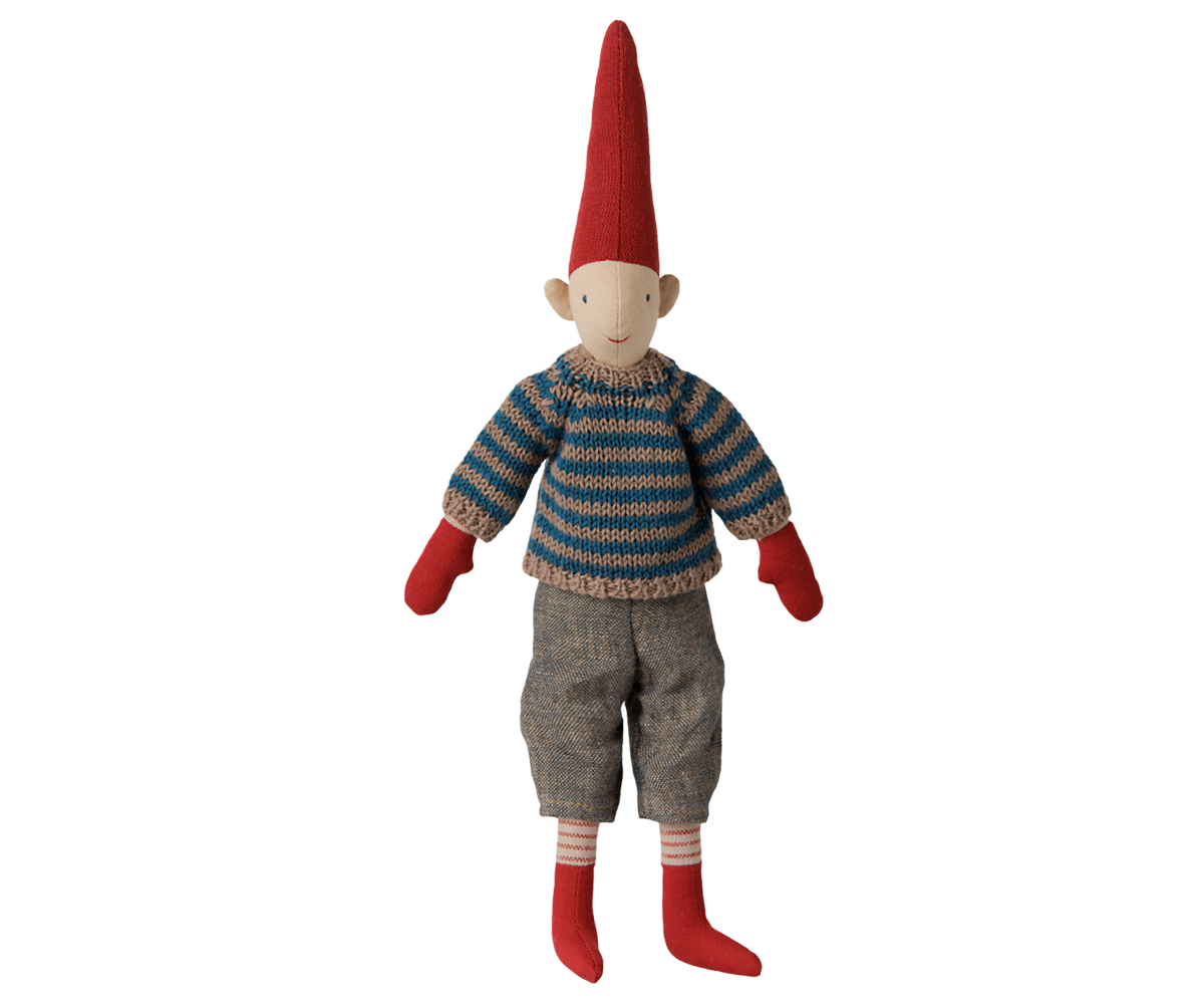 Maileg Pixy, Size 2 – Boy – Striped knitted sweater