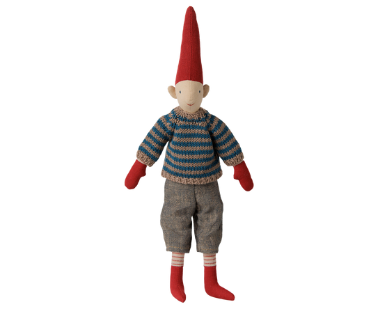 Maileg Pixy, Size 2 – Boy – Striped knitted sweater