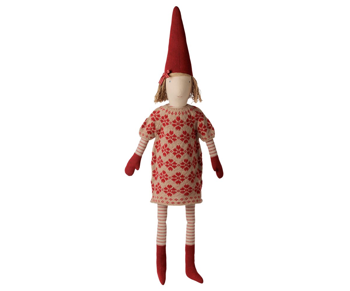Maileg Pixy, Size 5 – Girl – Knitted flower dress