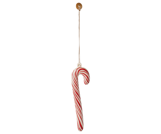Maileg Metal ornament, Large sugar cane – Stripe