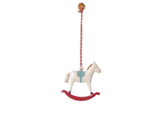 Maileg Metal ornament, Rocking horse – Red