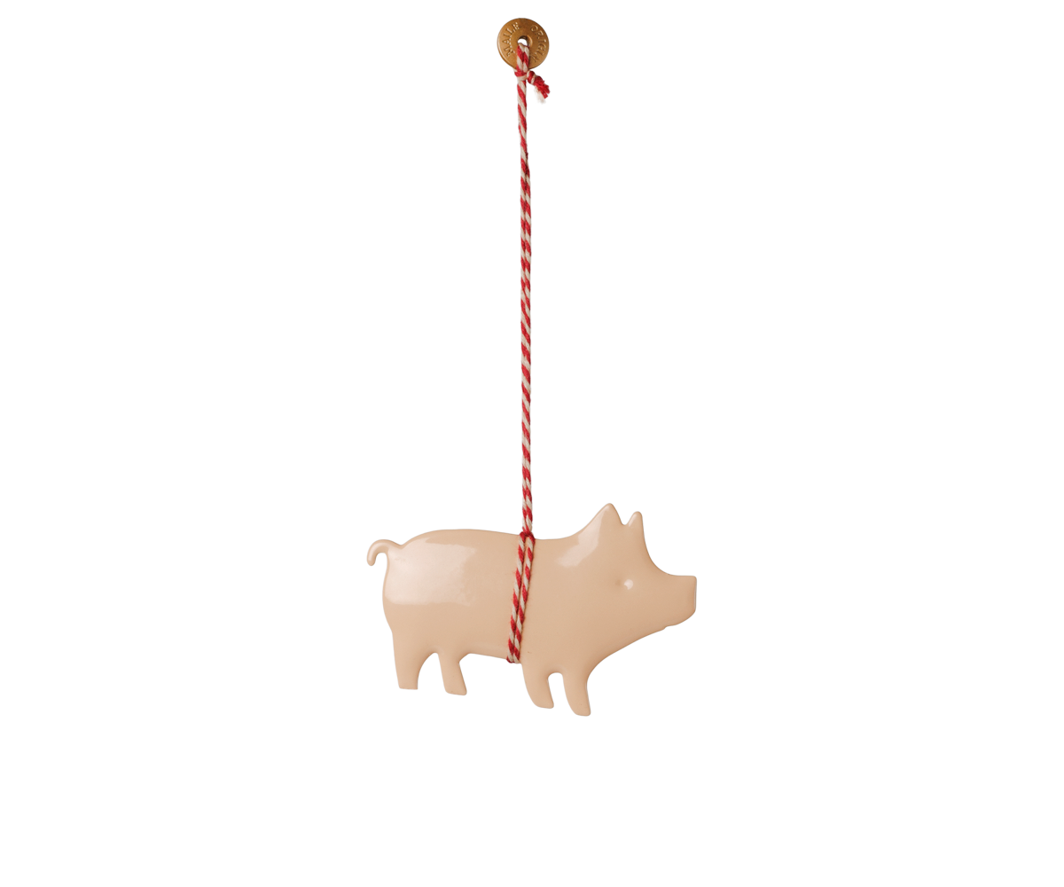Maileg Metal ornament, Pig – Rose