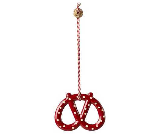 Maileg Metal ornament, Pretzel – Dot