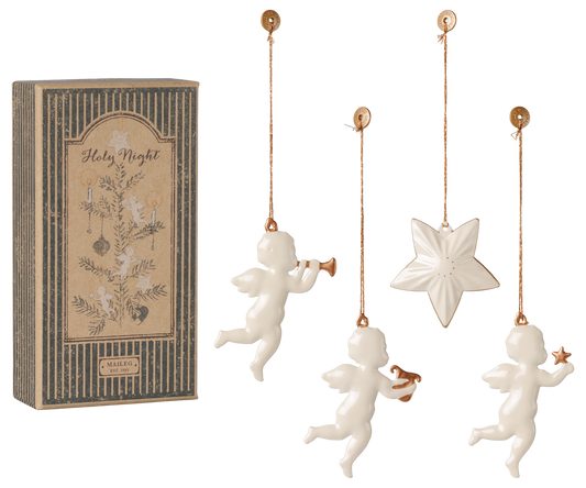 Maileg Metal ornament gift set – Holy night – Off white