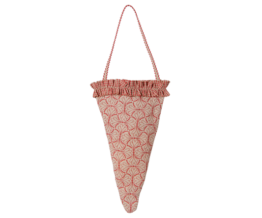 Maileg Fabric ornament, Cornet – Winter heart – Red