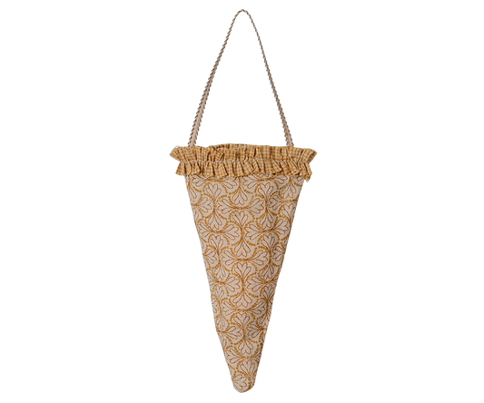 Maileg Fabric ornament, Cornet – Winter heart – Ocher