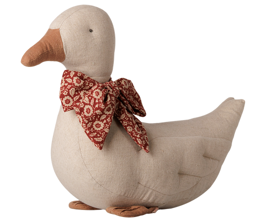 Maileg Duck with bow – Sand